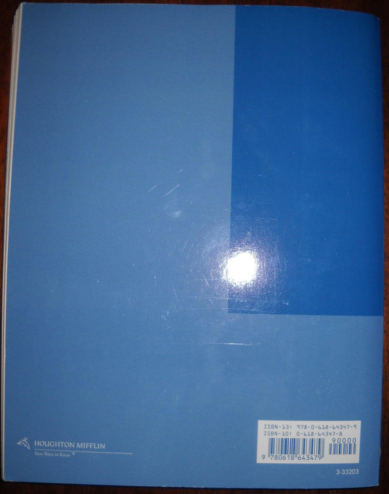 Study and Solutions Guide, Precalculus, Larson/Hostetler Seventh Edition — back cover
