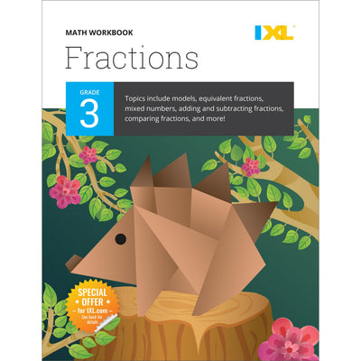 IXL Fractions 3rd Grade Math Workbook, Mathematics Book for Kids Ages 8-9 Covering Addition, Subtraction, Multiplication, Division, and Comparing With ... Mixed Numbers (IXL Topic-Specific Workbooks)