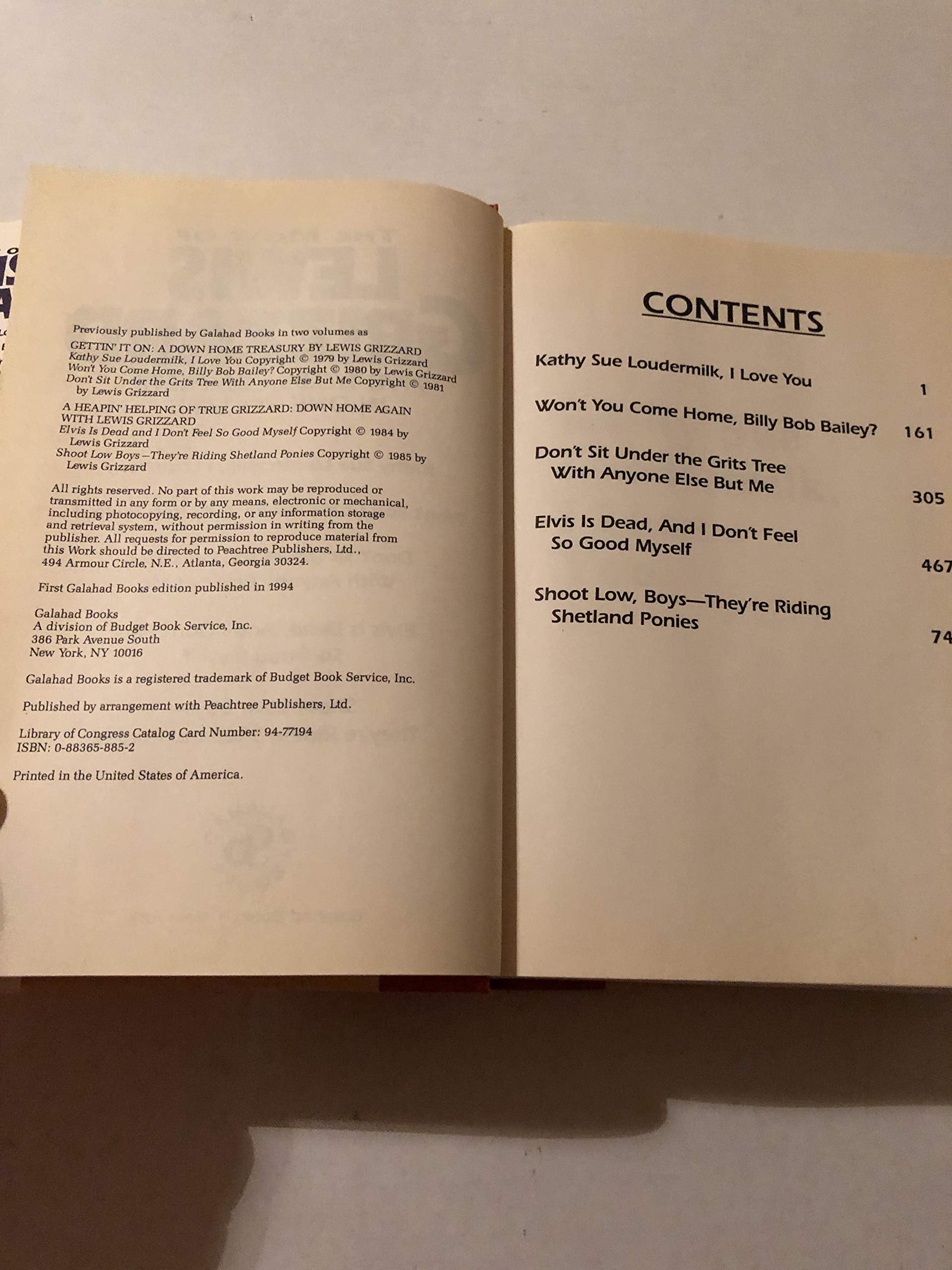 The Most of Lewis Grizzard/Five Title Complete in One Volume