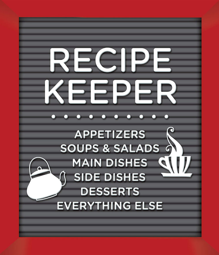 Small Recipe Binder - Recipe Keeper (Letterboard) - Write In Your Own Recipes