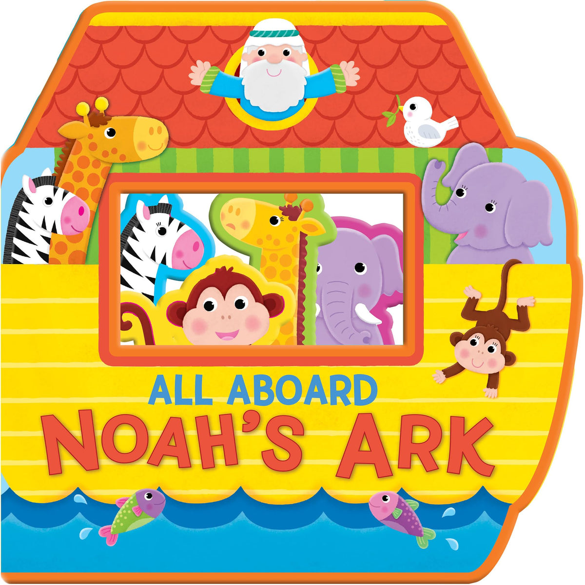 All Aboard! Noah's Ark: Shaped Soft Foam Board Book for Babies & Toddlers  First Bible Story Book  Christian Book for Ages 0-3