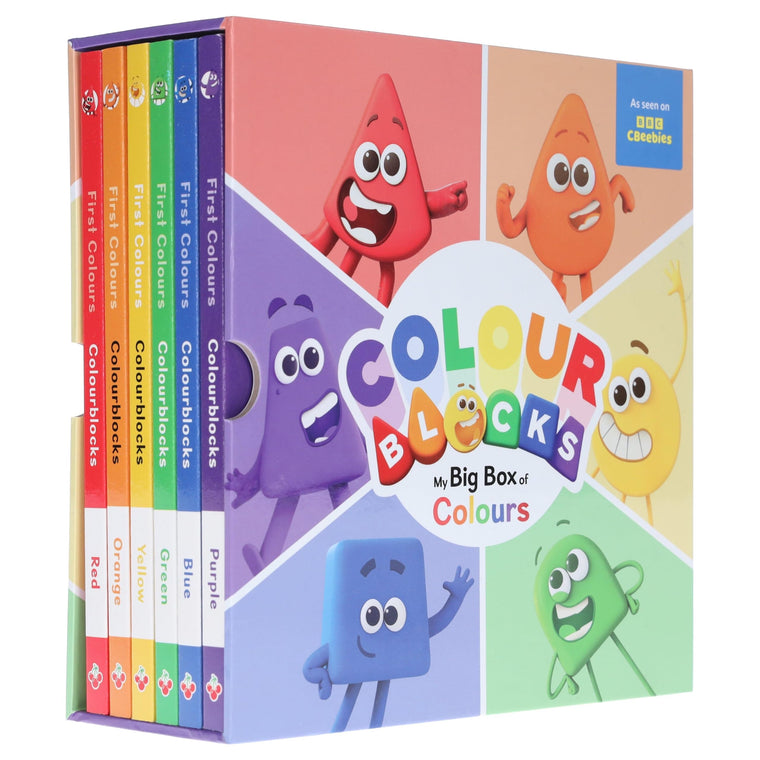 Colourblocks My Big Box of Colours 6 Books Collection Set (Loveable Red, Excited Orange, Happy Yellow, Nature-loving Green, Royal Purple, calm & cool Blue) (Numberblocks Board Books)