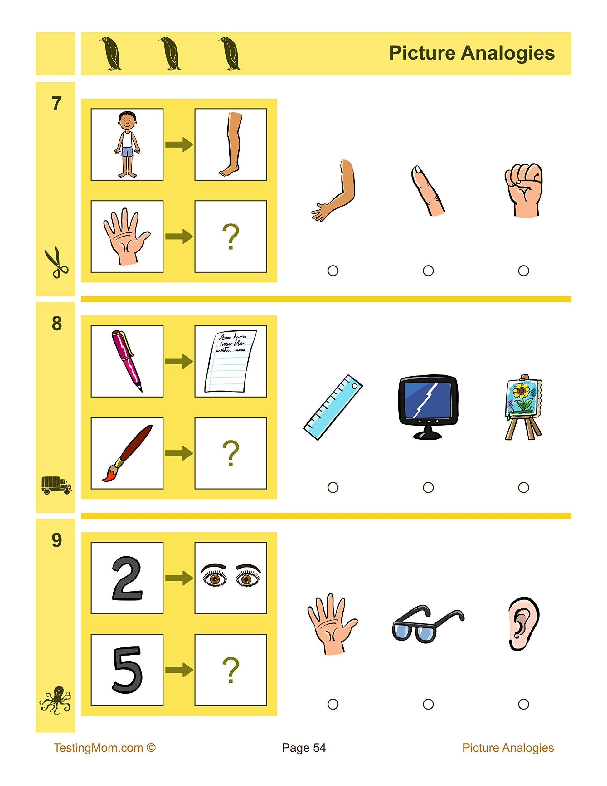 TestingMom.com Kindergarten Full Length Practice Test for CogAT Cognitive Ability Test for 3-6 Year Olds - Learning Resources to Help Gifted and Talented Children