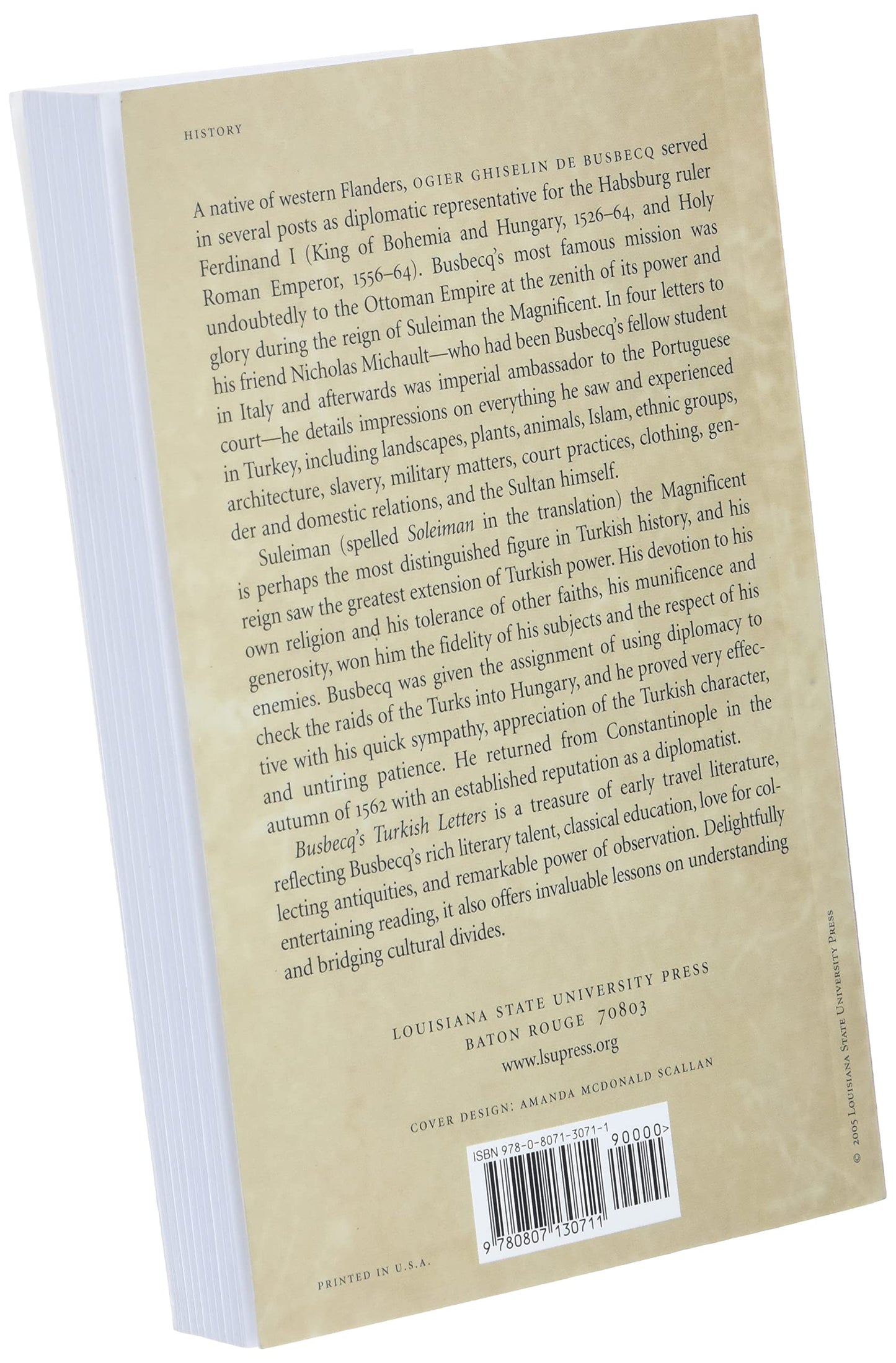 The Turkish Letters of Ogier Ghiselin de Busbecq by Forster,