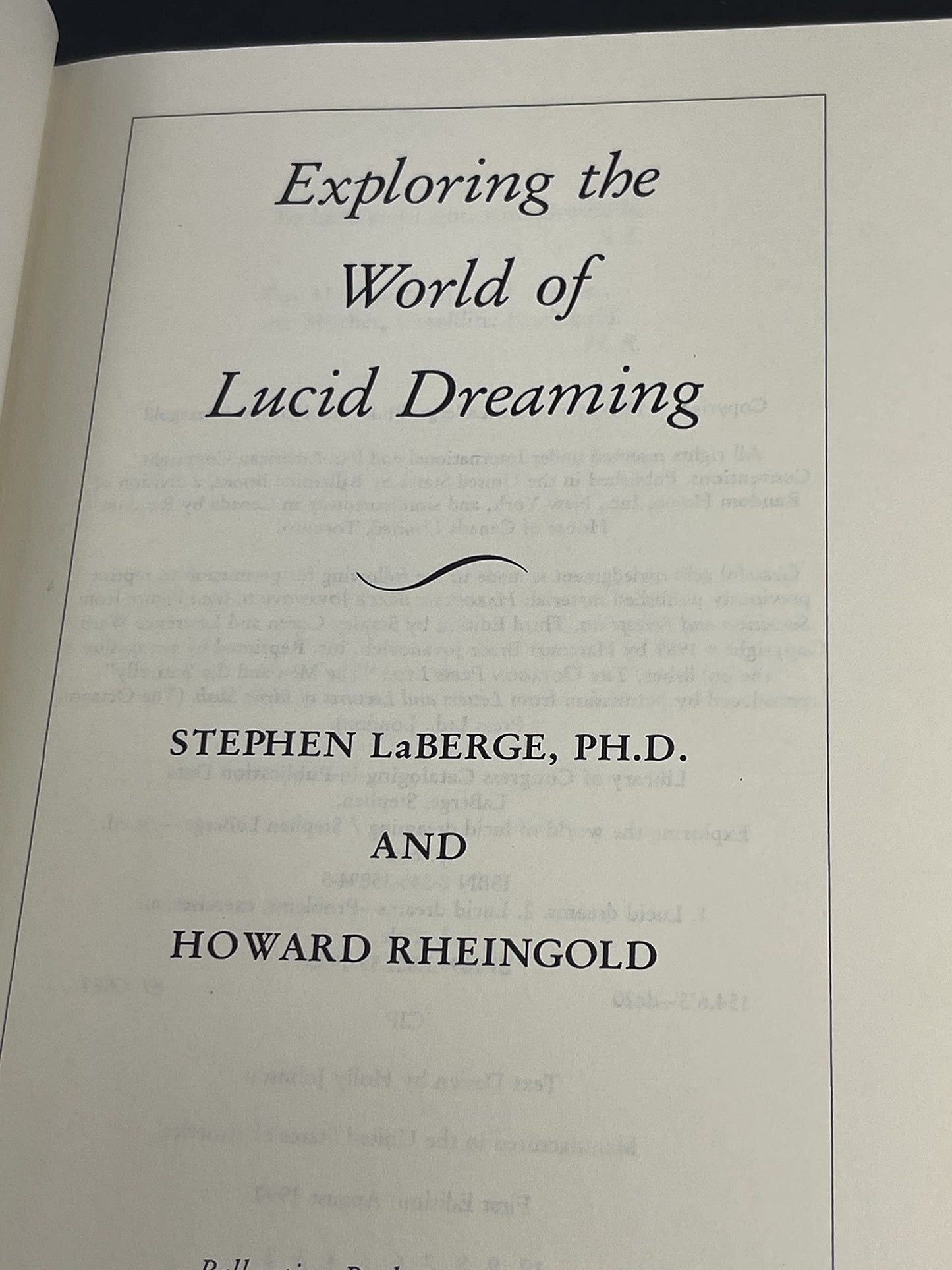 Exploring the World of Lucid Dreaming by Stephen LaBerge