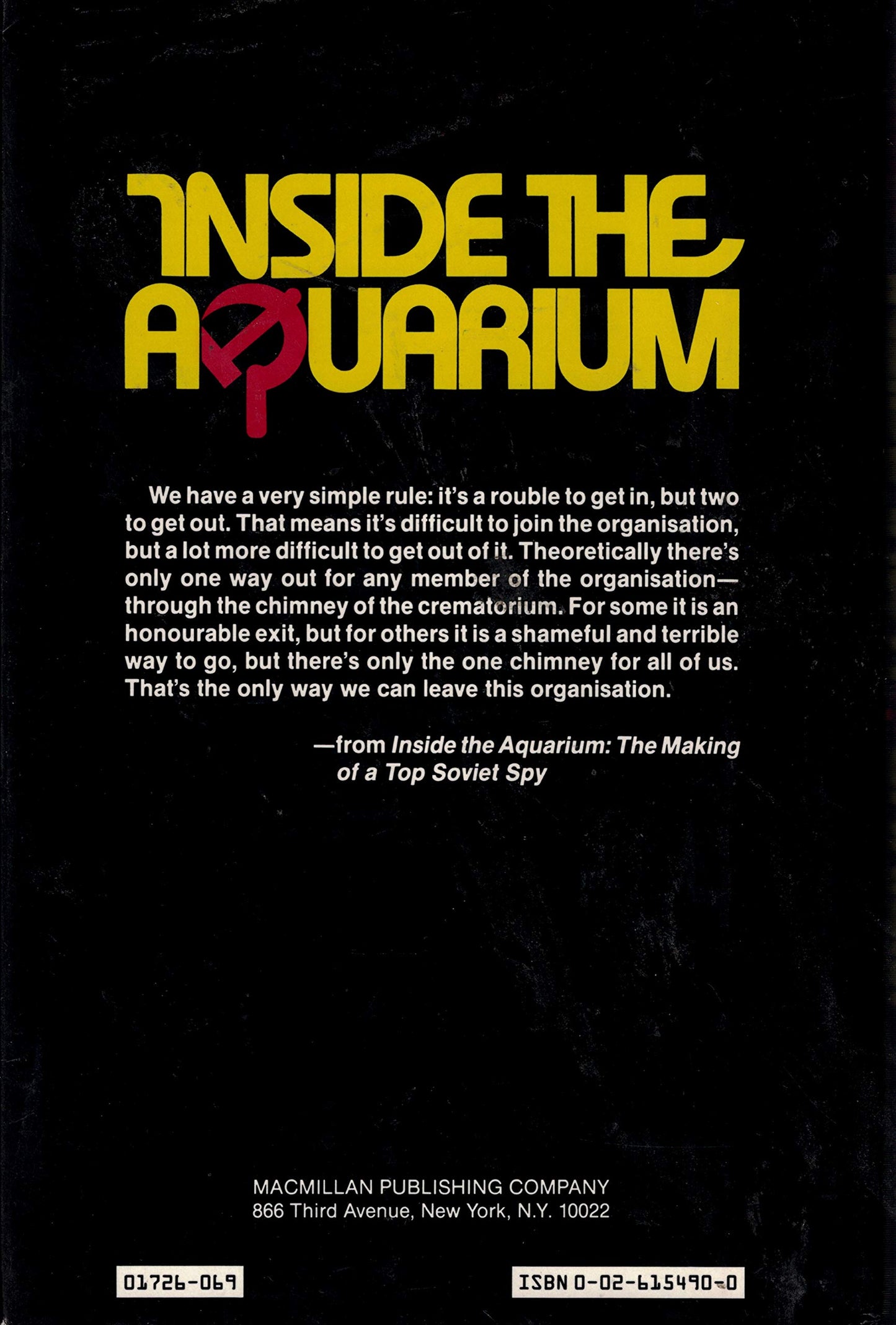 Inside the Aquarium: The Making of a Top Soviet Spy by Suvor