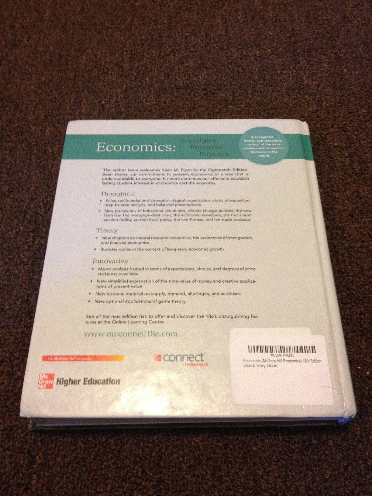 Economics (McGraw-Hill Economics) 18th Edition