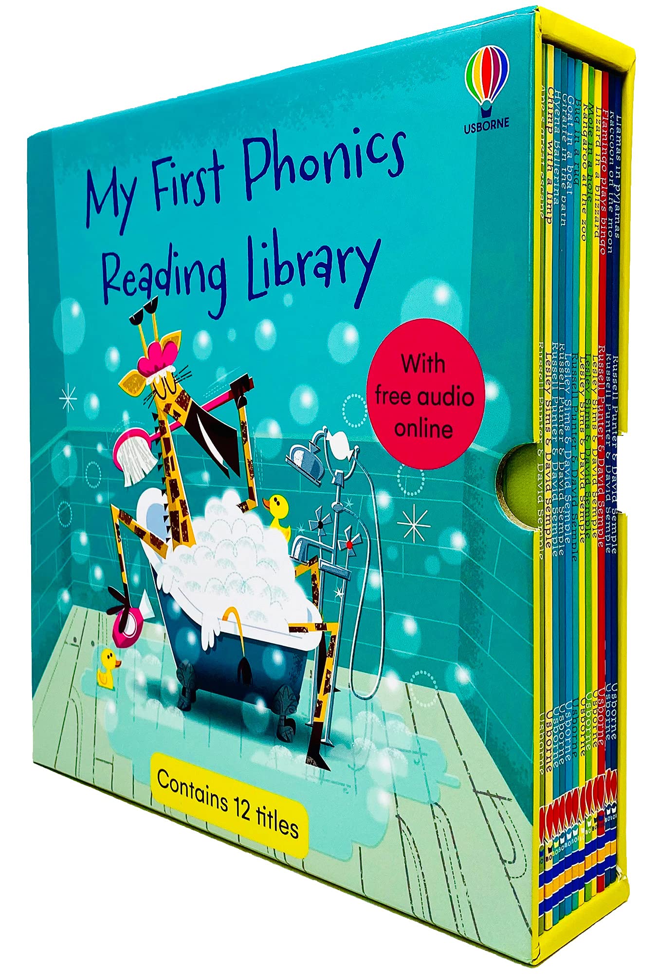 Usborne My First Phonics Reading Library 12 Books Collection Box Set (Phonics Readers) (WITH FREE AUDIO ONLINE)