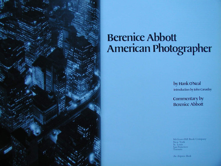 Berenice Abbott: American Photographer by O'Neal, Hank