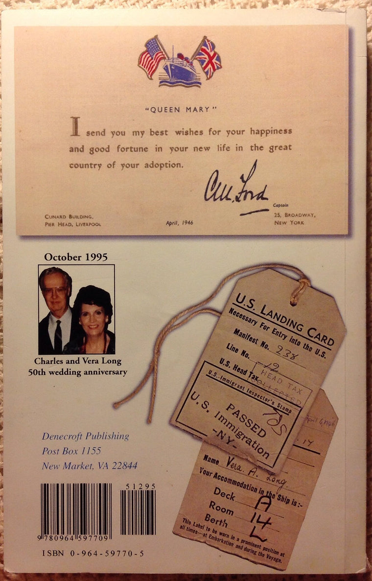 From Britain With Love: World War II Pilgrim Brides Sail to America — back cover