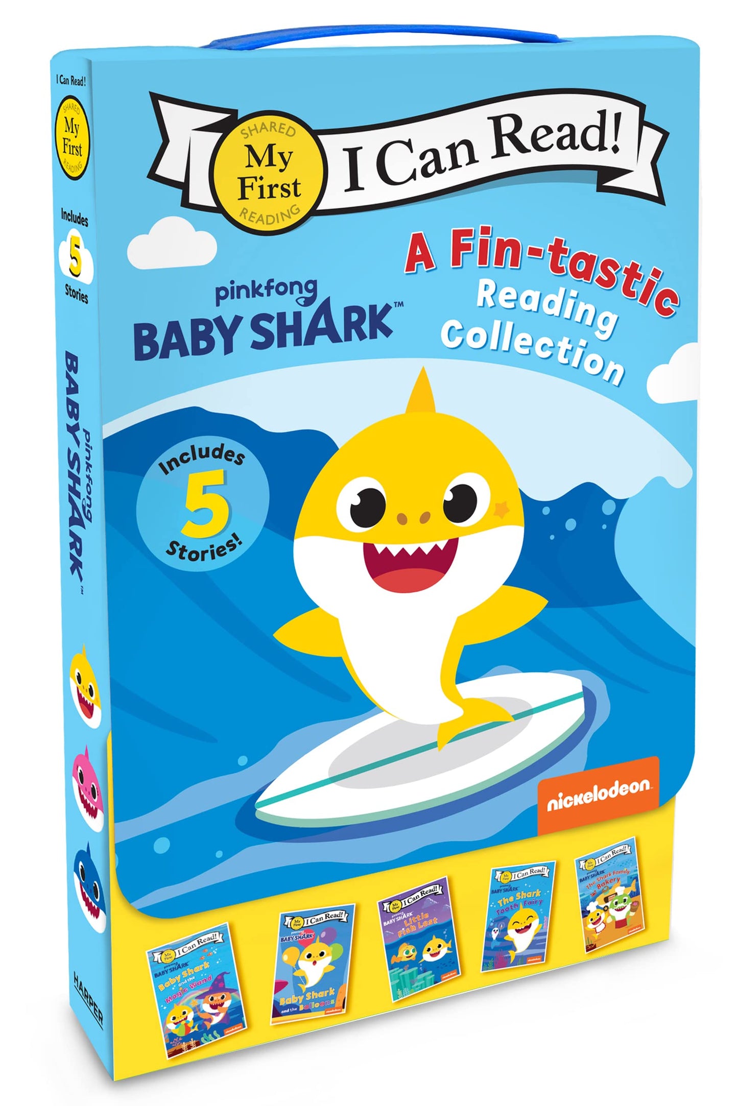 Baby Shark: A Fin-tastic Reading Collection 5-Book Box Set: Baby Shark and the Balloons, Baby Shark and the Magic Wand, The Shark Tooth Fairy, Little ... The Shark Family Bakery (My First I Can Read)