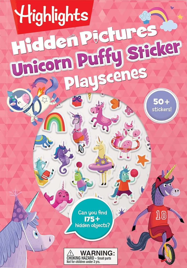 Unicorn Hidden Pictures Puffy Sticker Playscenes: Unicorn Hidden Pictures Puffy Sticker Playscenes (Highlights Puffy Sticker Playscenes): Unicorn ... with Over 50 Reusable Stickers to Decorate