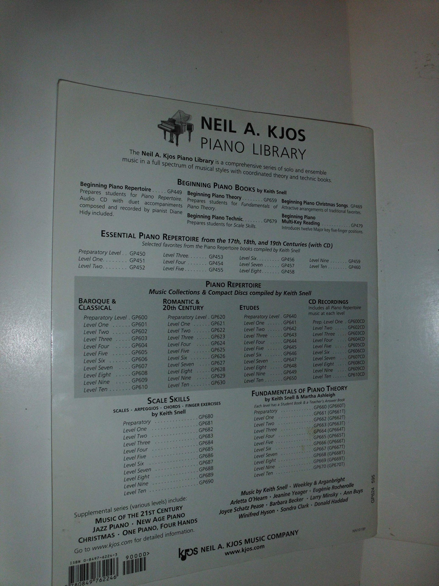 GP624 - Piano Repertoire - Romantic & 20th Century - Level 4