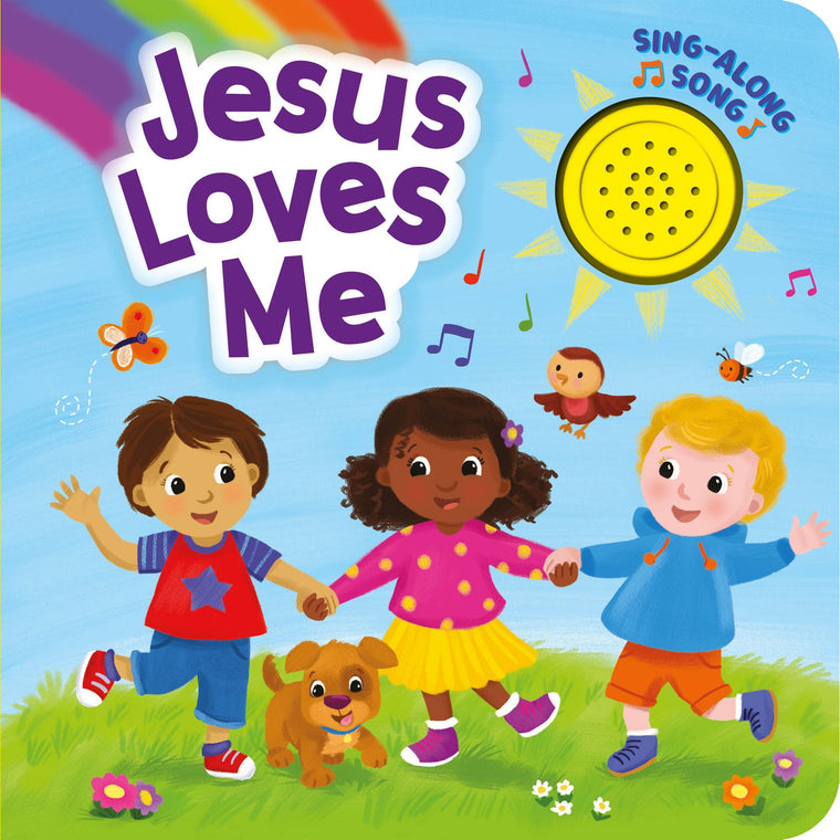 Jesus Loves Me and Other Bible Songs - Sing Along to the Song - Perfect for Infants and Toddlers, Ages 1 and Up - 1-Button Board Book with Sound