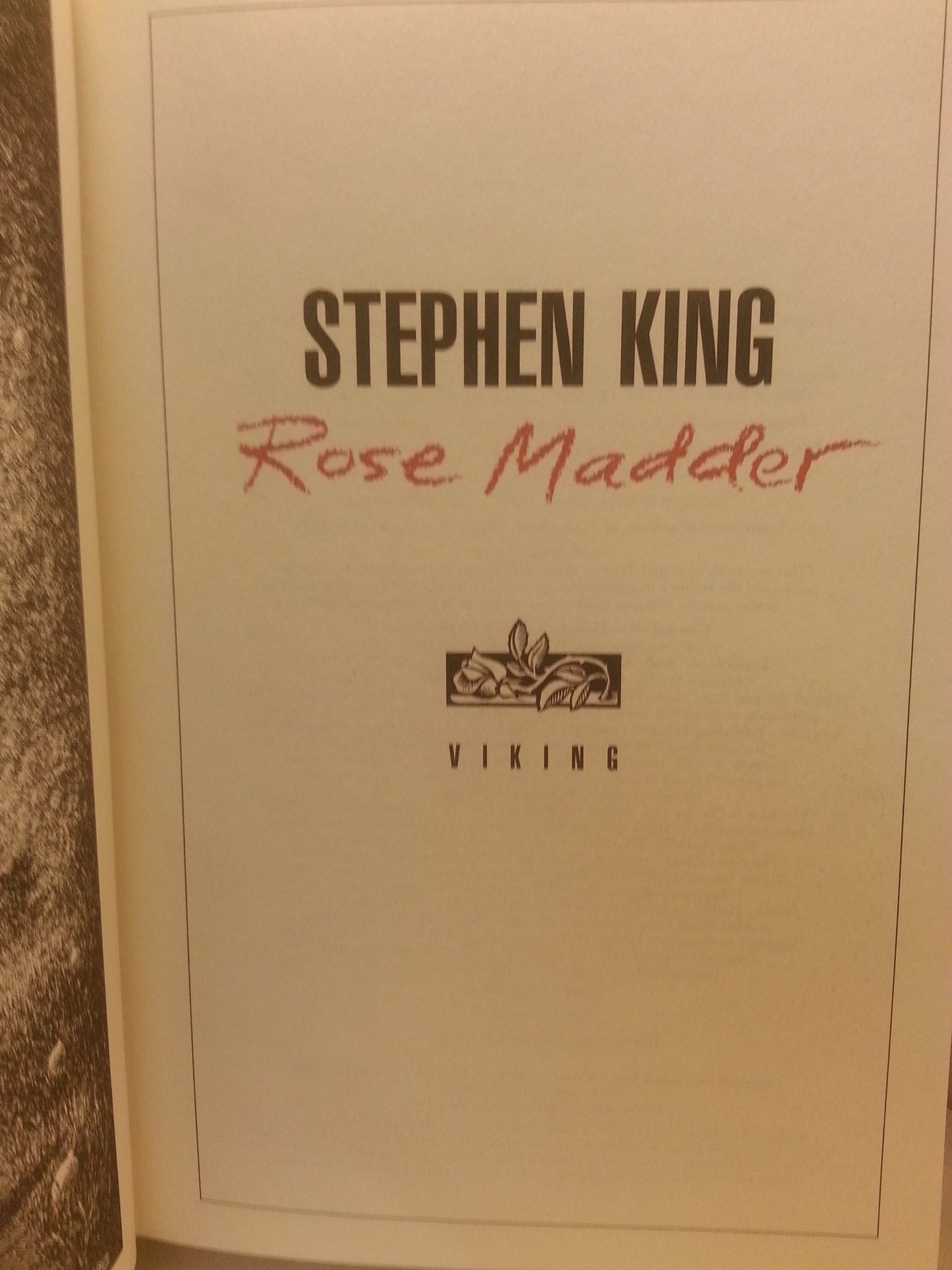 Rose Madder by King, Stephen