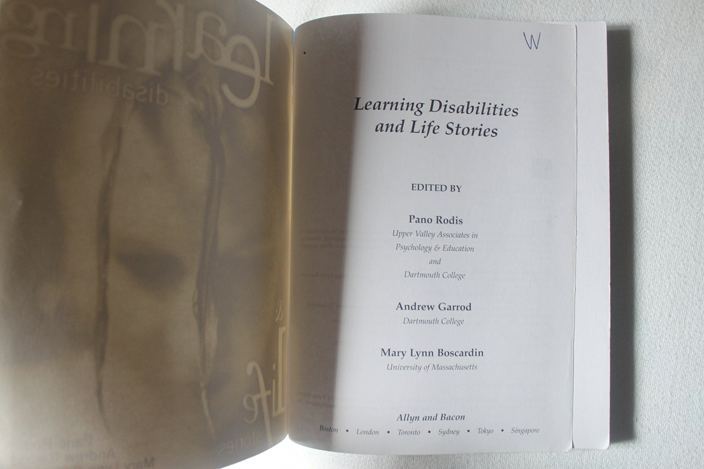 Learning Disabilities and Life Stories