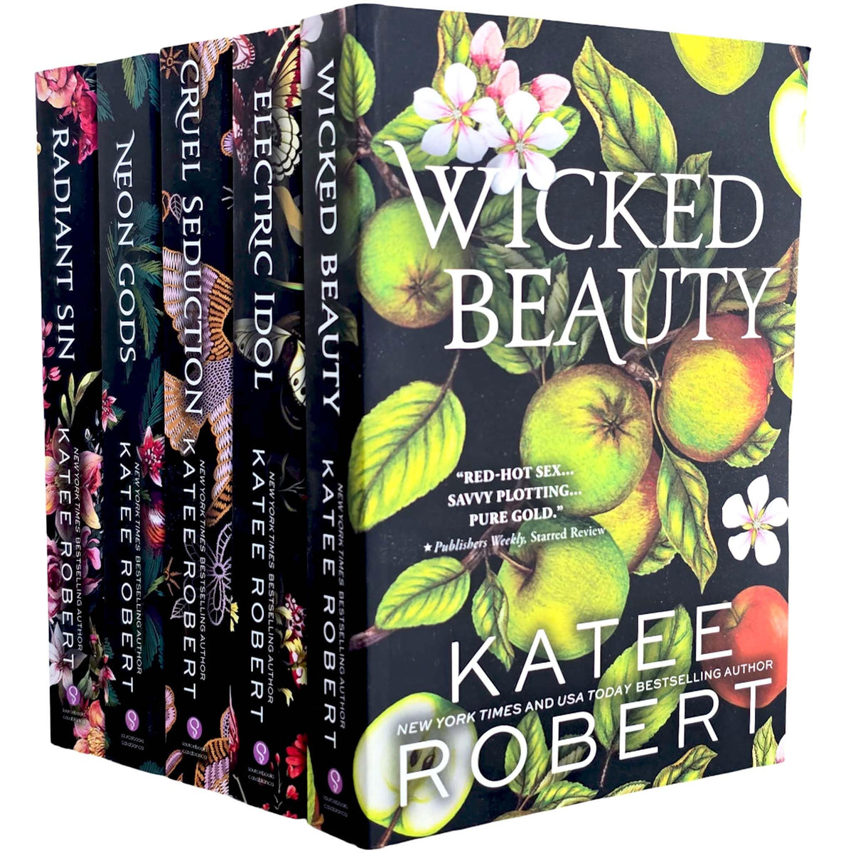 Dark Olympus Series 5 Books Set by Katee Robert (Neon Gods, Electric Idol, Wicked Beauty, Radiant Sin, Cruel Seduction)