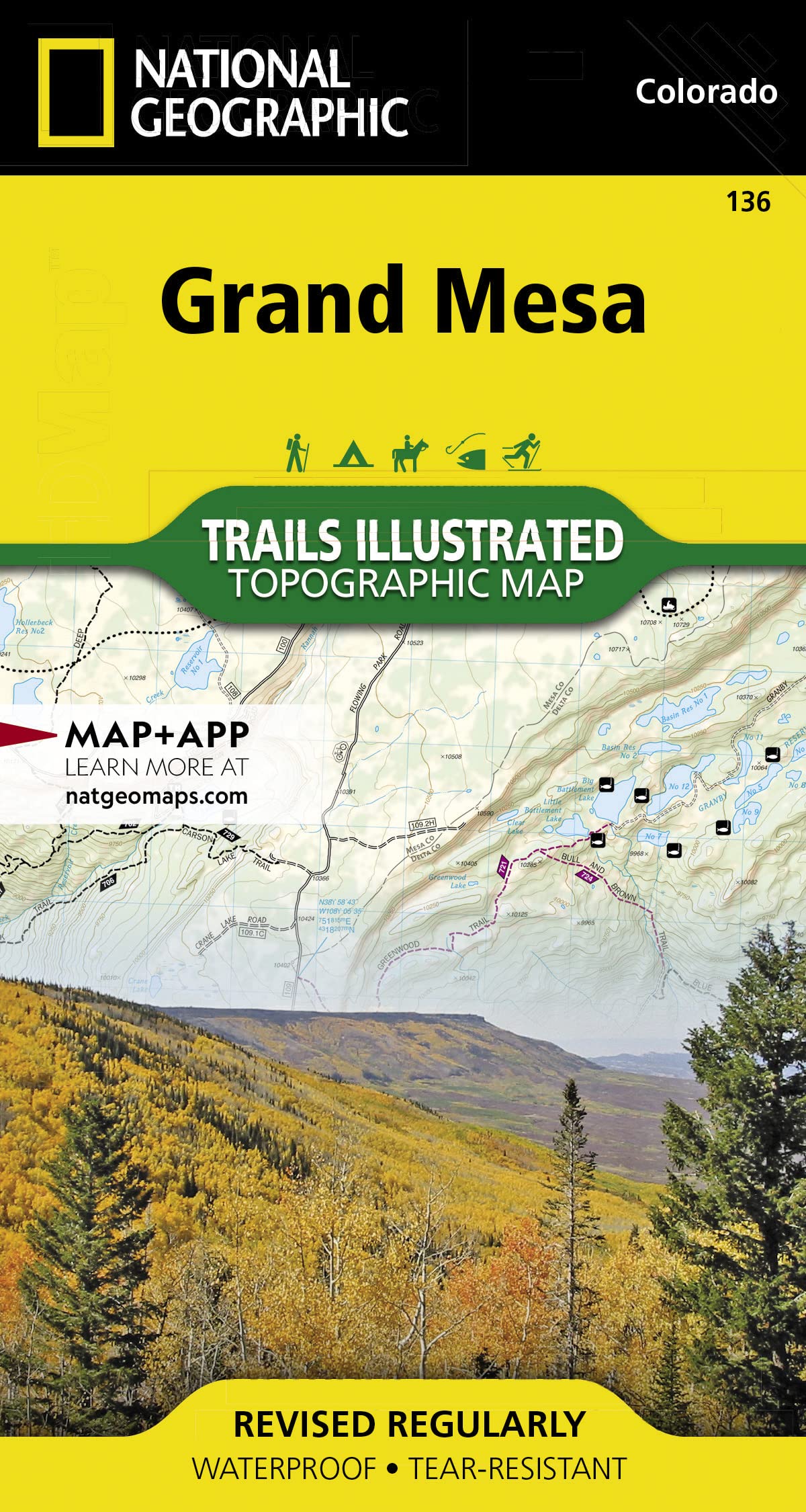 Grand Mesa Map (National Geographic Trails Illustrated Map, 136)