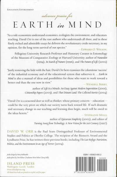 Earth in Mind: On Education, Environment, and the Human Prospect