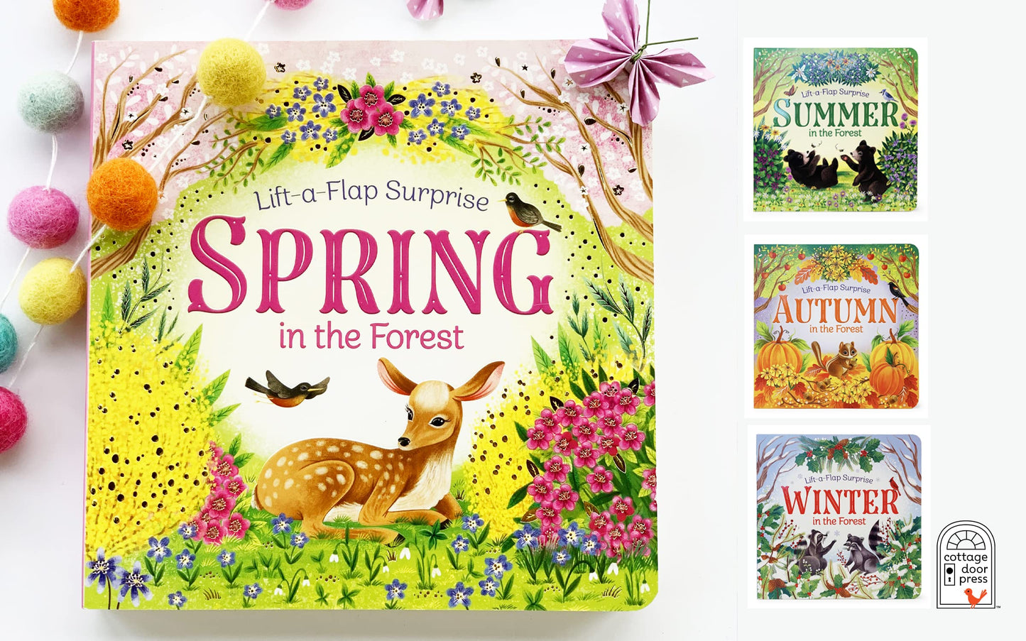Spring In The Forest Deluxe Lift-a-Flap & Pop-Up Seasons Children's Board Book (Lift-a-flap Surprise)