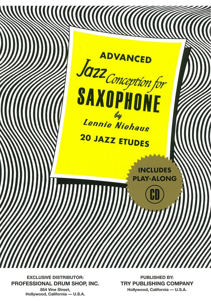 TRY1060 - Advanced Jazz Conception for Saxophone - 20 Jazz Etudes Book/CD