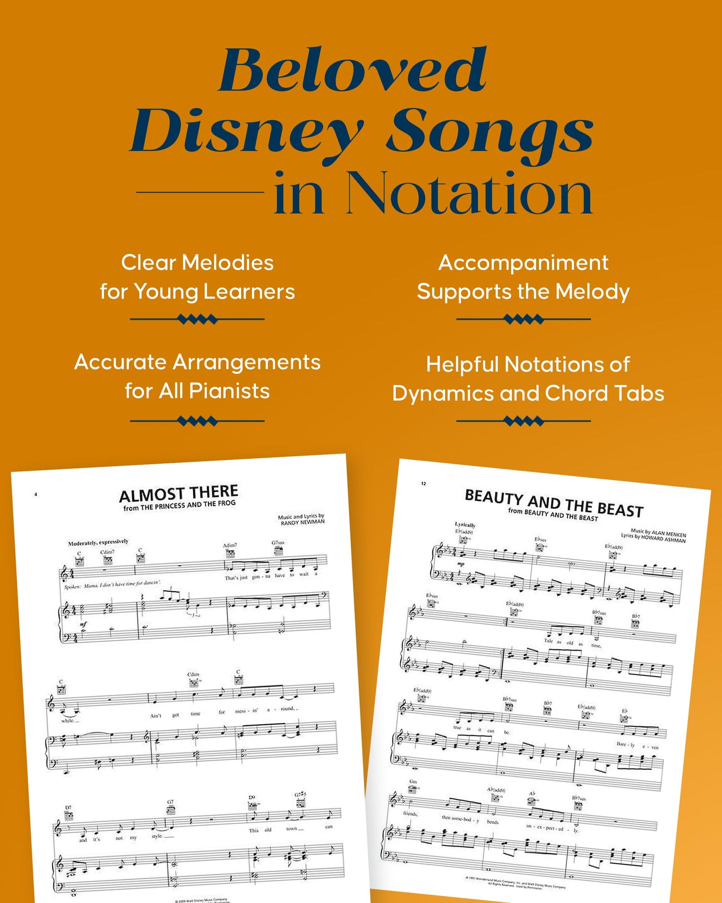 Contemporary Disney: 50 Favorite Songs - Disney Piano Book for Piano, Guitar, Vocal - Outstanding Sheet Music Book Collection - Vocal, Guitar, and Piano Song Book (Piano-vocal-guitar)