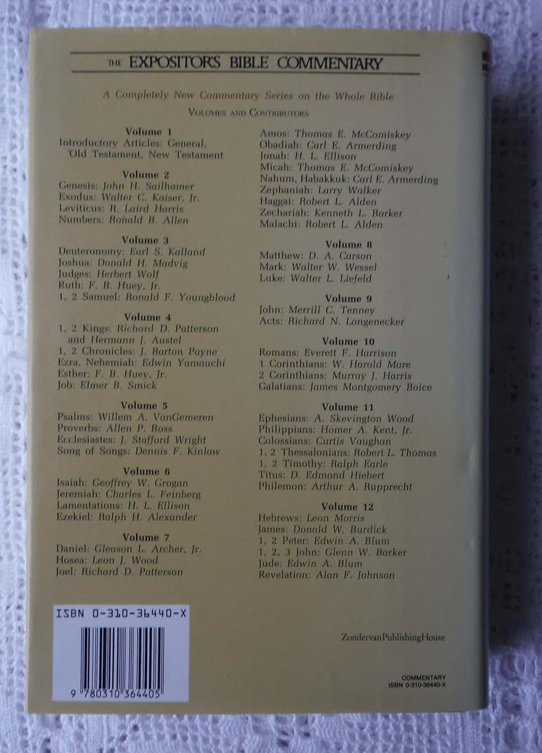 The Expositor's Bible Commentary with New International Vers