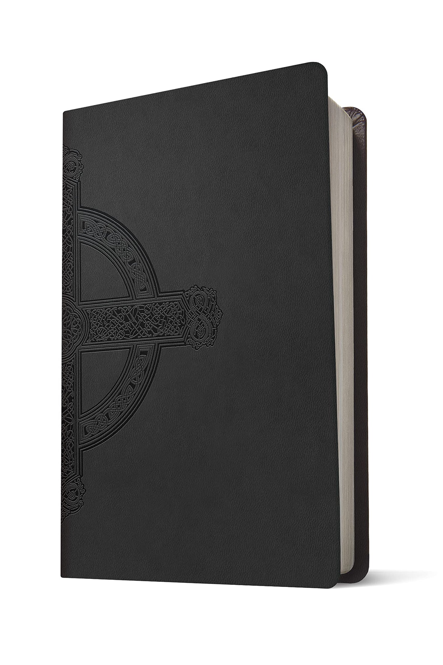 KJV Large Print Premium Value Thinline Bible, Filament Enabled (LeatherLike, Black Celtic Cross, Red Letter)