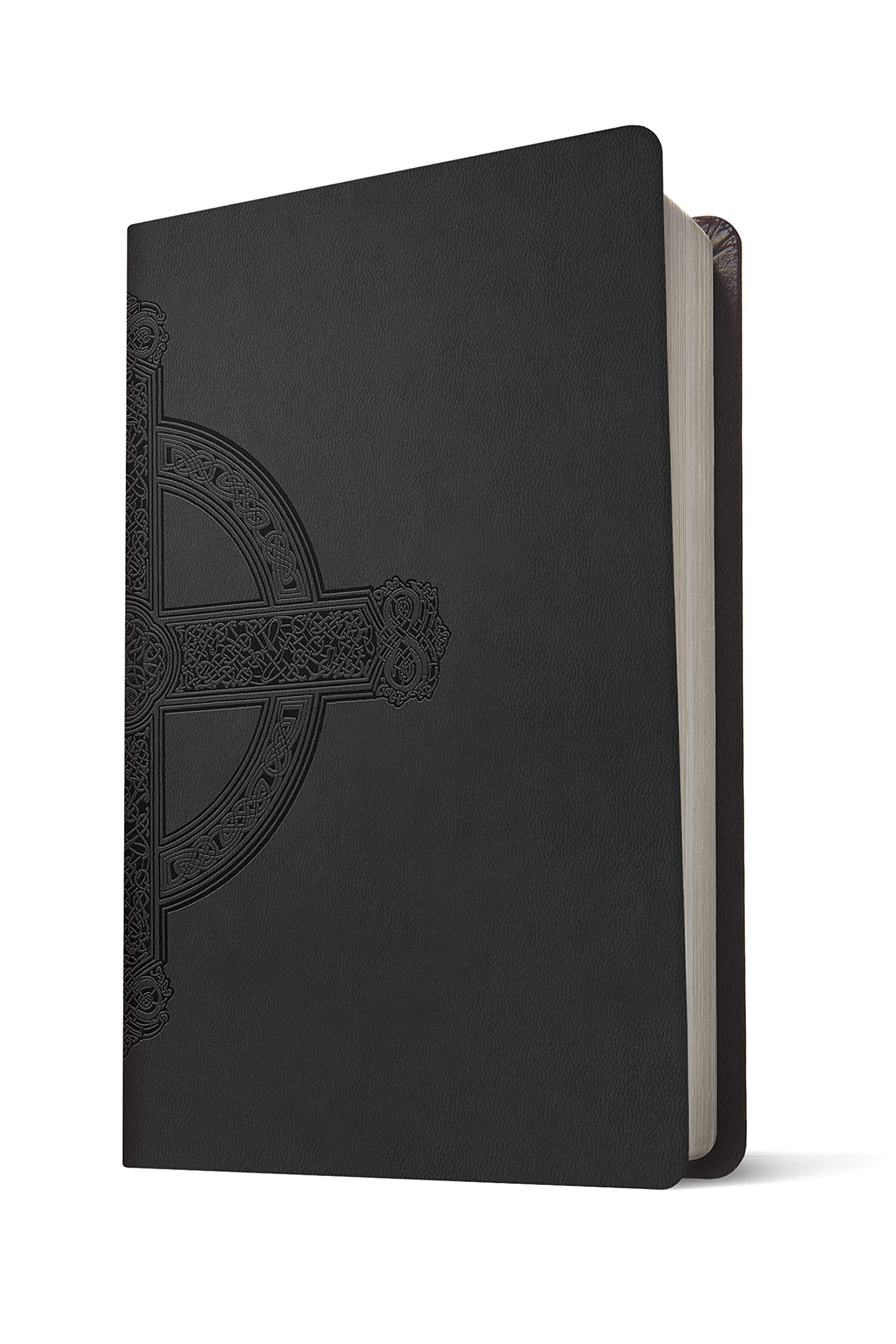 KJV Large Print Premium Value Thinline Bible, Filament Enabled (LeatherLike, Black Celtic Cross, Red Letter)