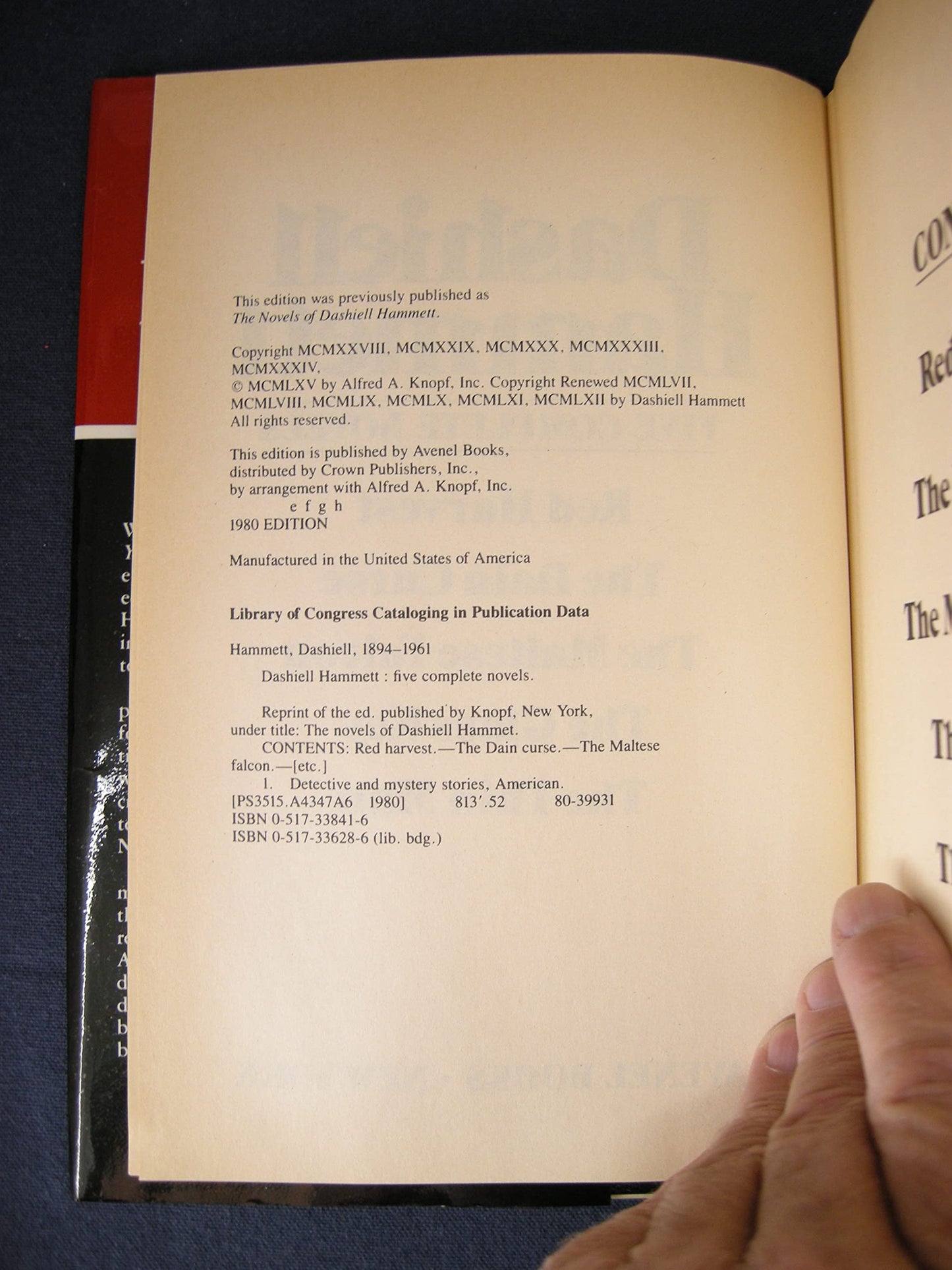 Dashiell Hammett: Five Complete Novels: Red Harvest, The Dai