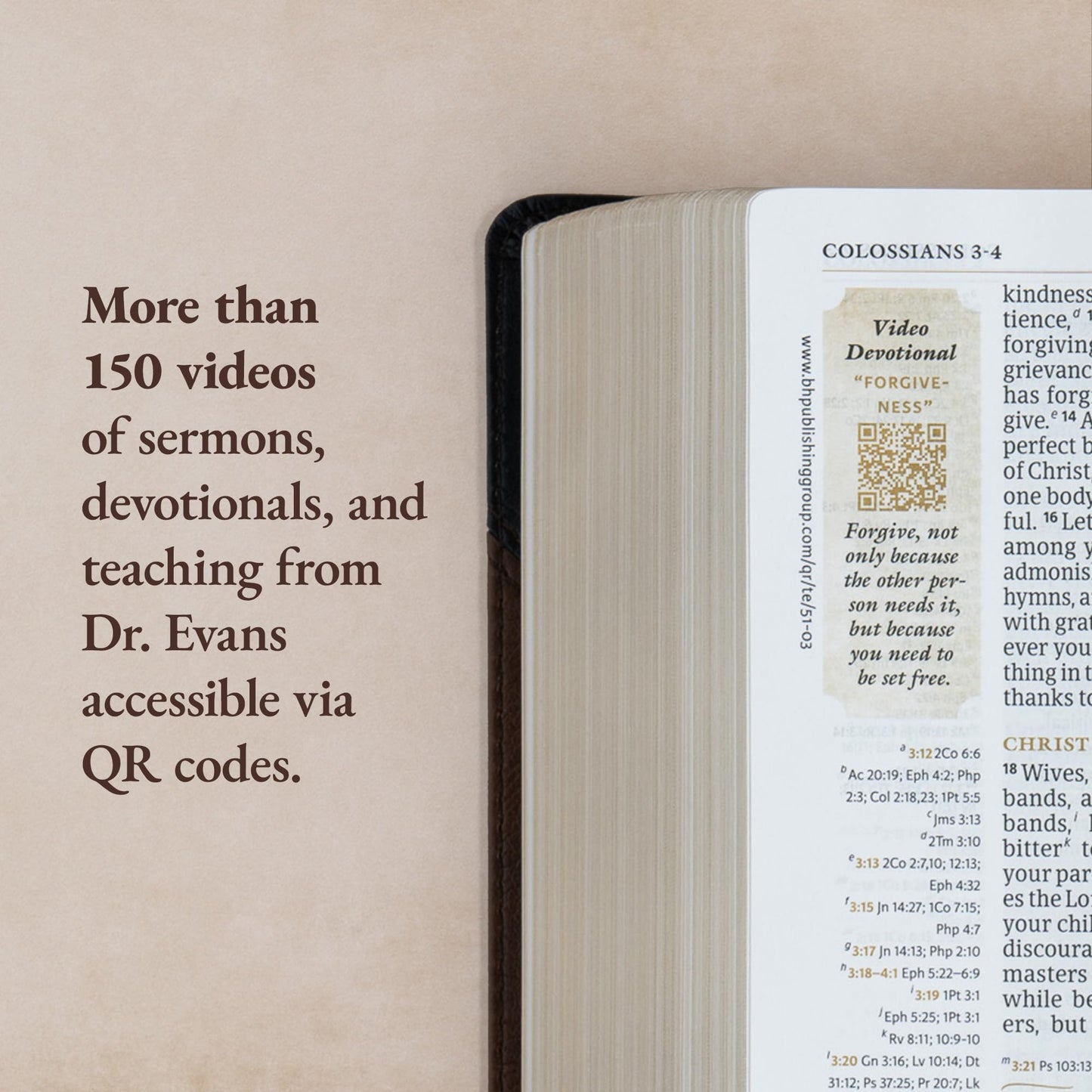 CSB Tony Evans Study Bible, Black/Brown LeatherTouch, Black Letter, Study Notes and Commentary, Articles, Videos, Charts, Easy-to-Read Bible Serif Type