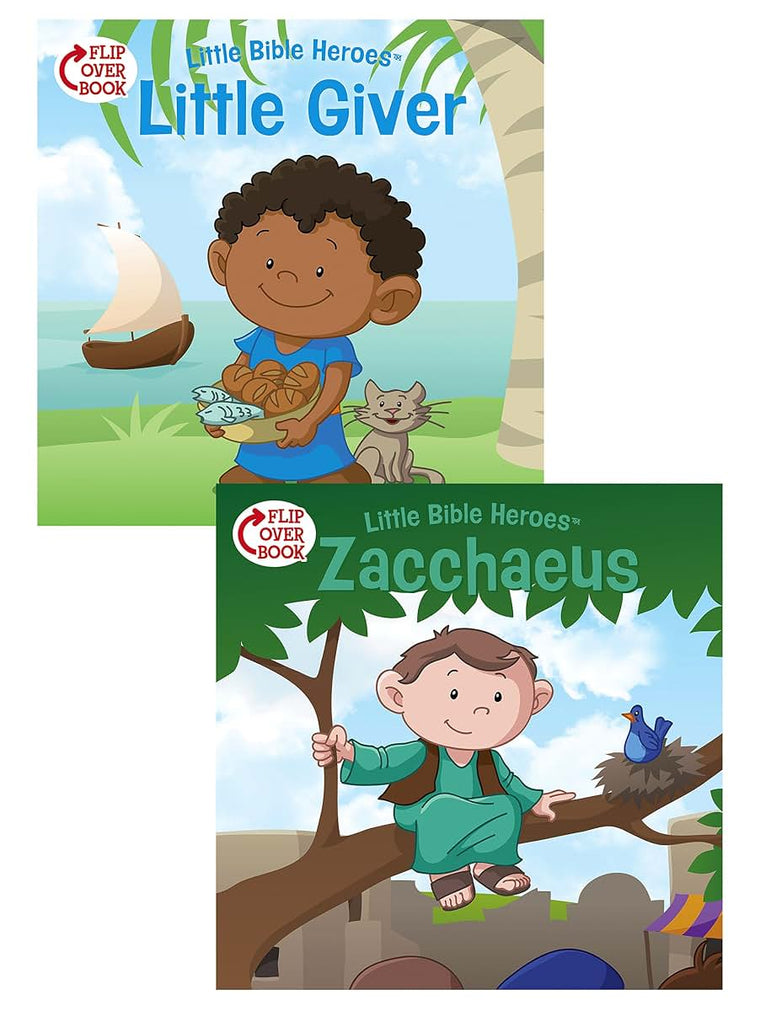 The Little Giver/Zacchaeus Flip-Over Book (Little Bible Heroes)