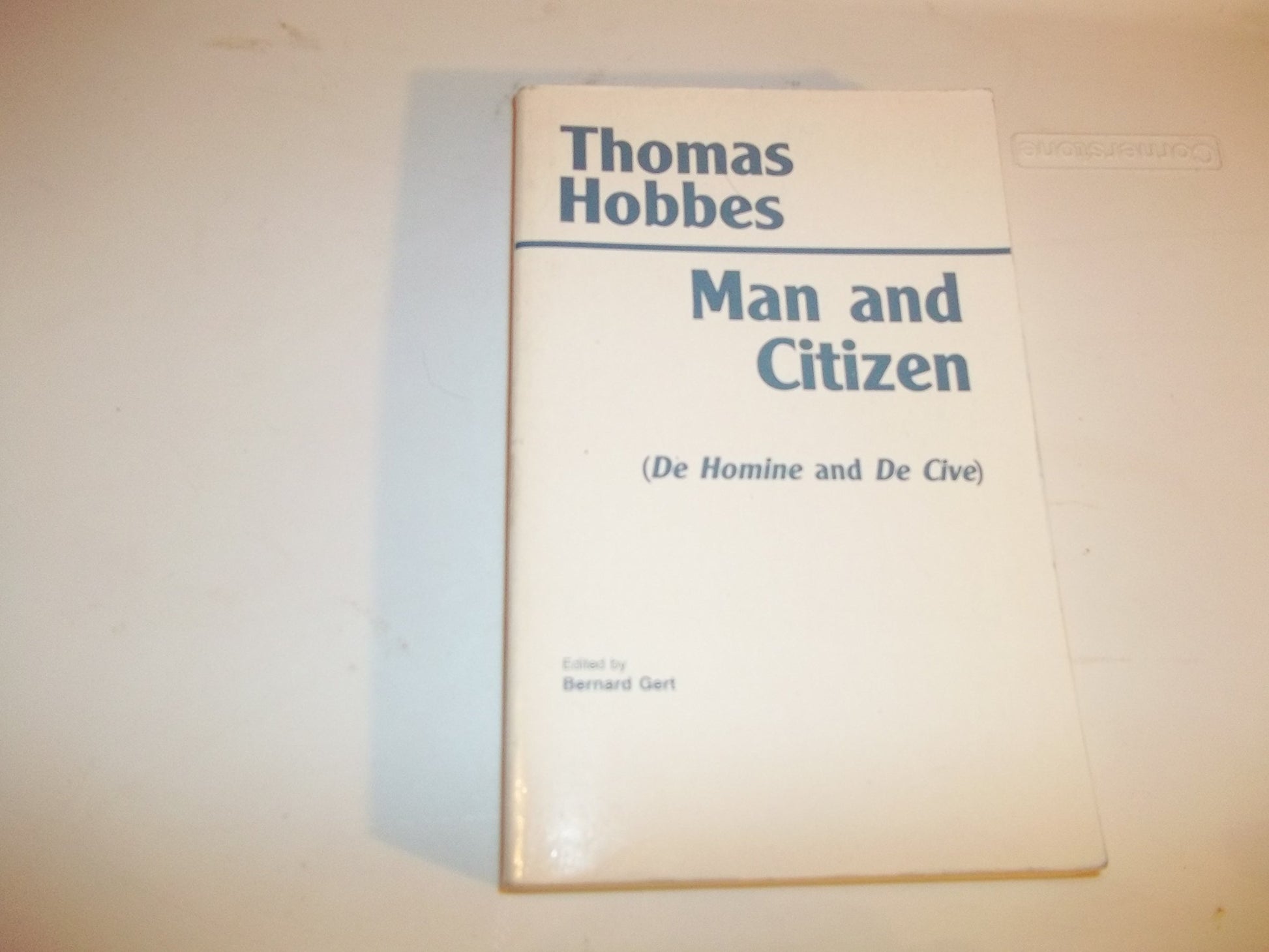 Man and Citizen: (De Homine and De Cive) (Hackett Classics)