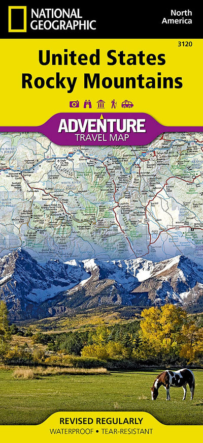 United States, Rocky Mountains Map (National Geographic Adventure Map, 3120)