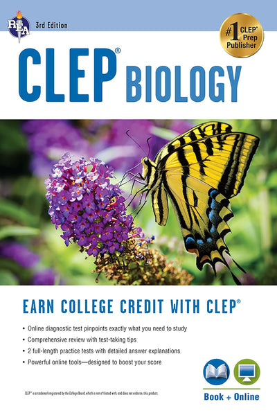 CLEP Biology Book + Online (CLEP Test Preparation)