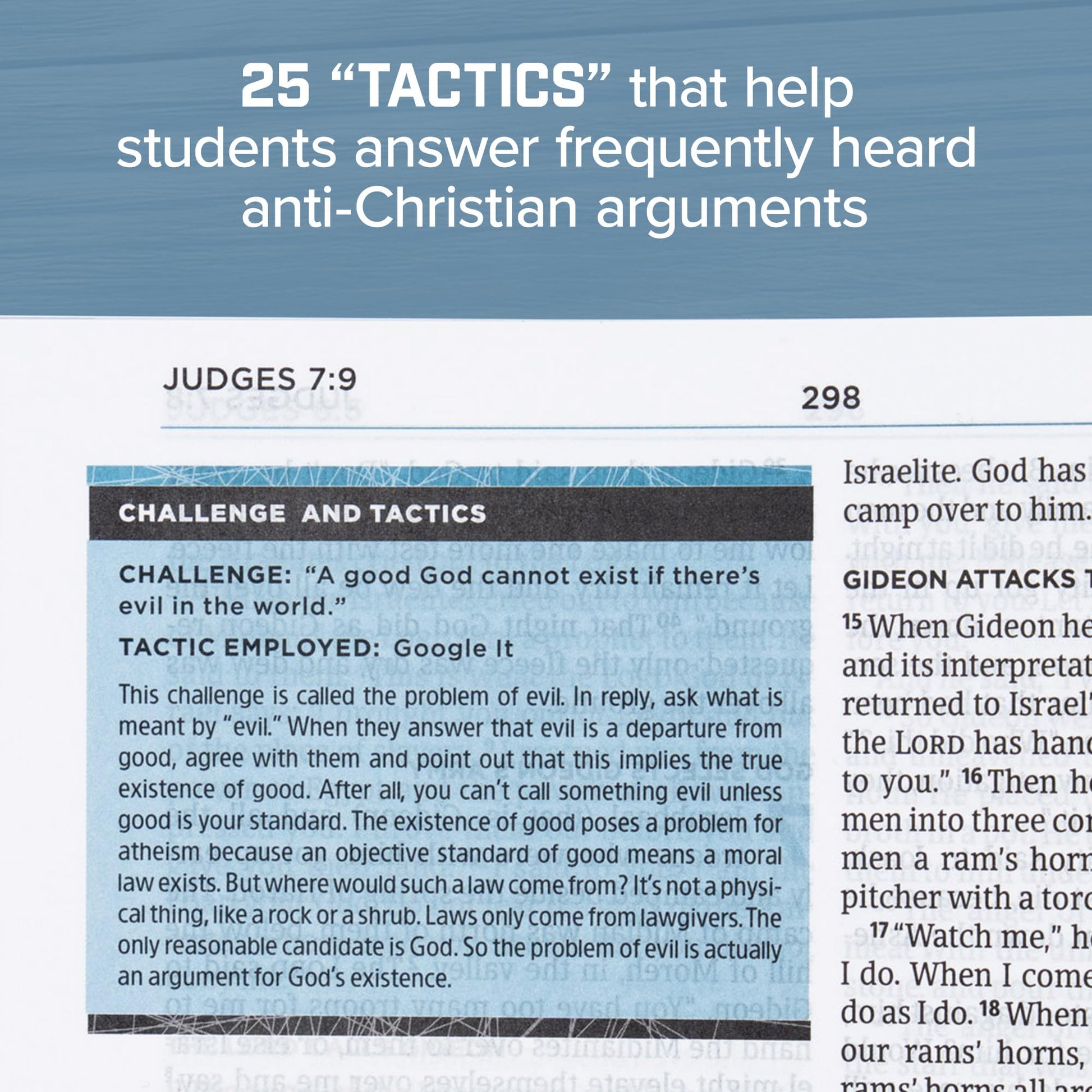 CSB Apologetics Study Bible for Students, Gray/Navy LeatherTouch, Black Letter, Defend Your Faith, Study Notes and Commentary, Articles, Profiles, Easy-to-Read Bible Serif Type
