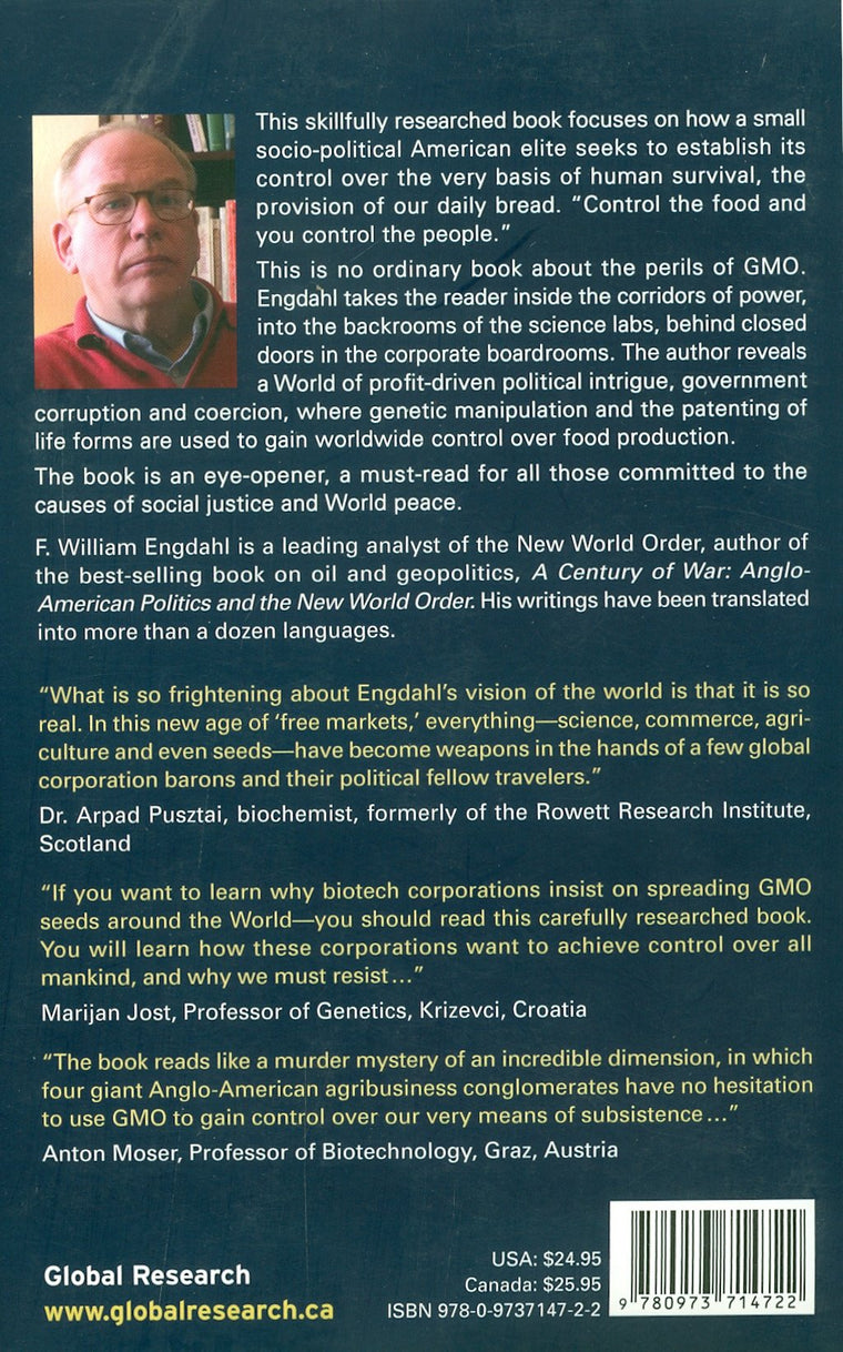 Seeds of Destruction: The Hidden Agenda of Genetic Manipulation — back cover