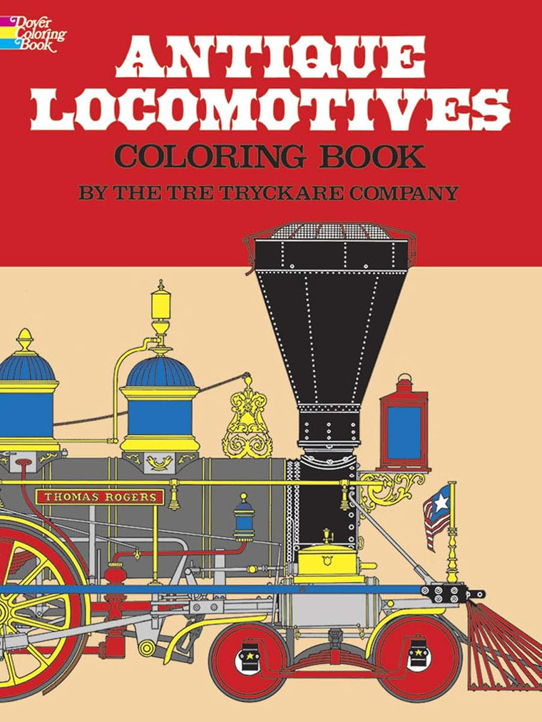 Antique Locomotives Coloring Book