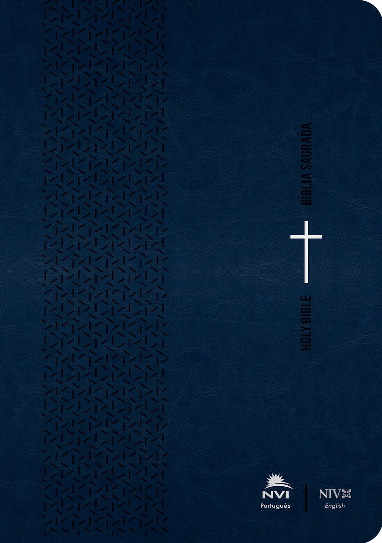 Bblia Bilngue Portugus/Ingls NVI Luxo Azul - Bilingual Bible English/Portuguese NIV - Holy Bible Portuguese/English