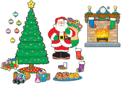 Carson-Dellosa CD-110062 Christmas Scene Bulletin Board Set, 59 Pieces