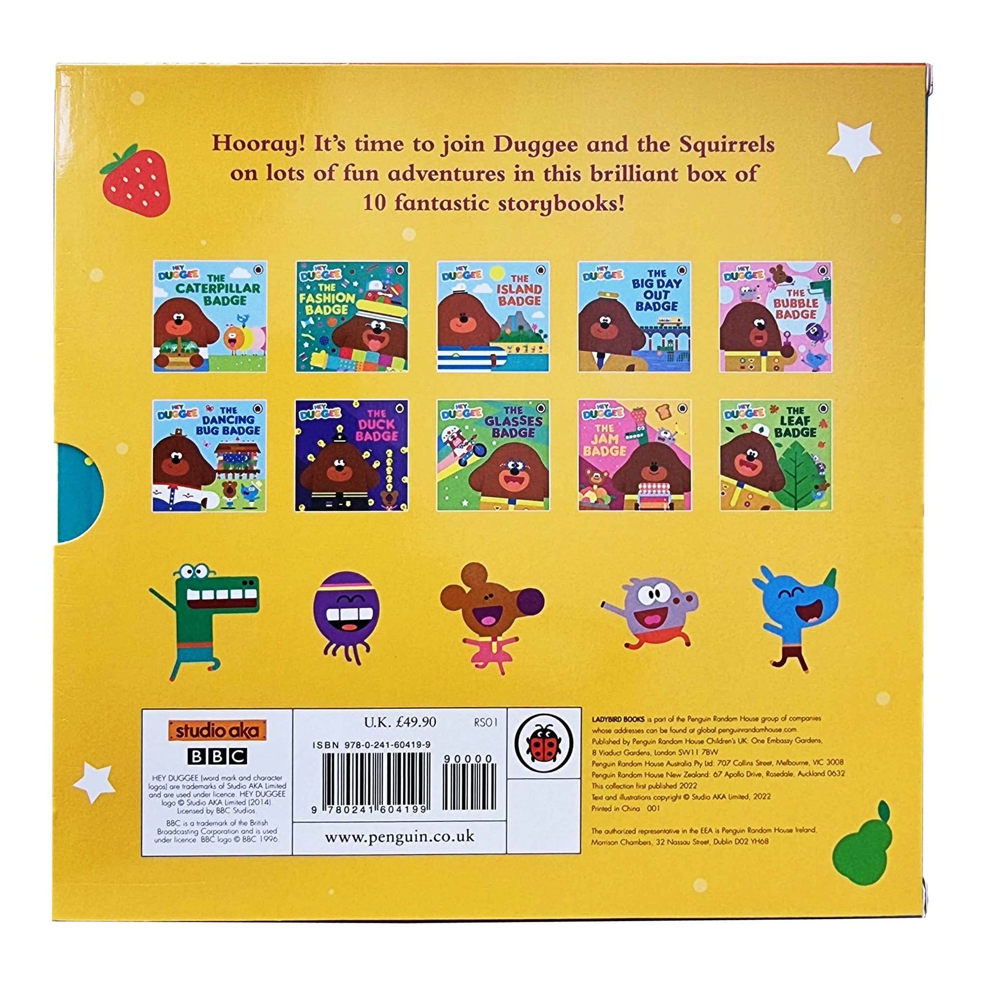 Hey Deggee : Duggee's Brilliant 10 Books Stories Collection Set (The Fashion Badge, The Duck Badge, The Island Badge, The Glasses Badge, The Caterpillar Badge, The Leaf Badge, The Jam Badge & More…)