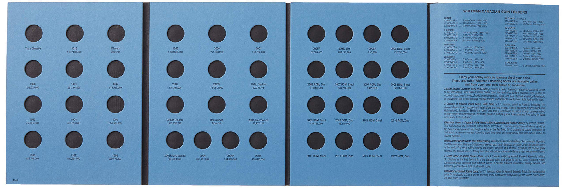 Canadian Small Cent Folder #2, 1898-2012