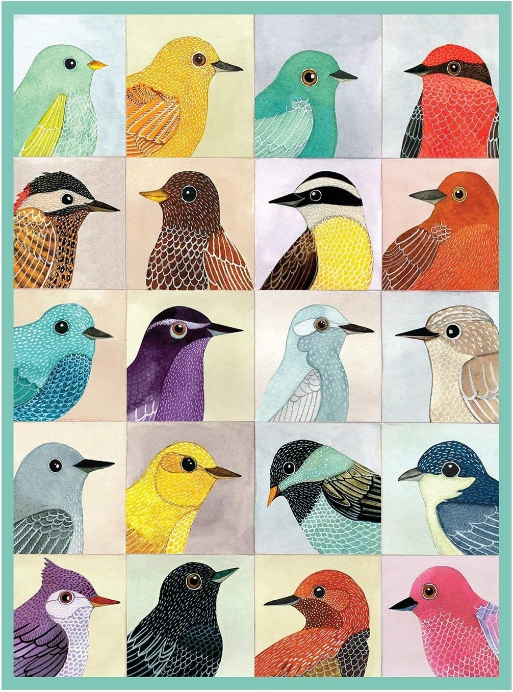 Galison Avian Friends 1000 Piece Jigsaw Puzzle, Multicolor, 1 EA