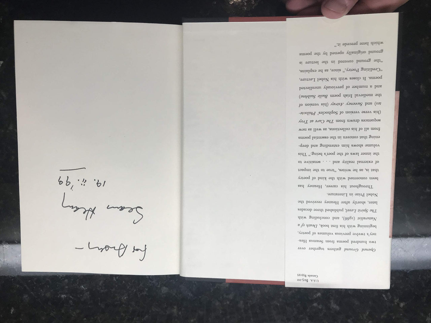 Opened Ground: Selected Poems, 1966-1996 by Heaney, Seamus