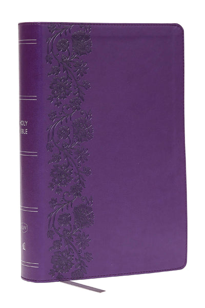 KJV Giant Print End-of-Verse Reference Bible, Purple Leathersoft, Red Letter, Comfort Print