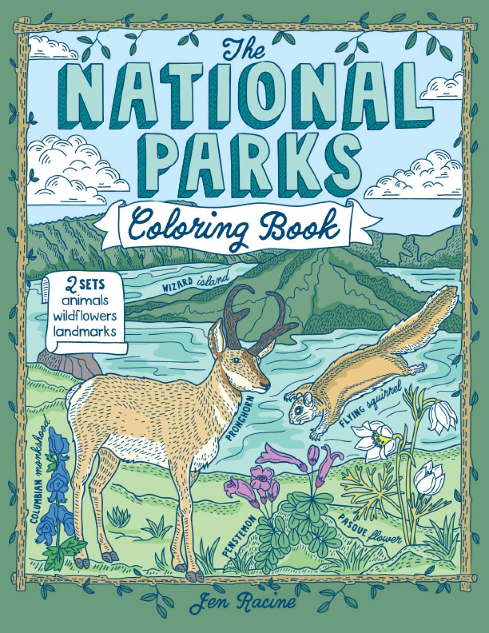 The National Parks Coloring Book (Explore the World Geography Coloring Books)