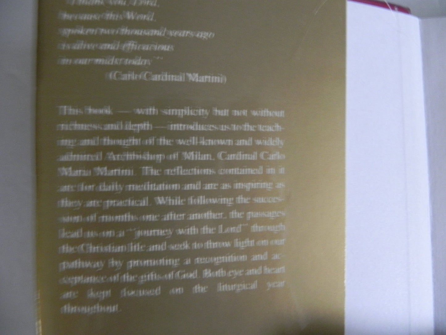 Journeying With the Lord by Martini, Carlo Maria
