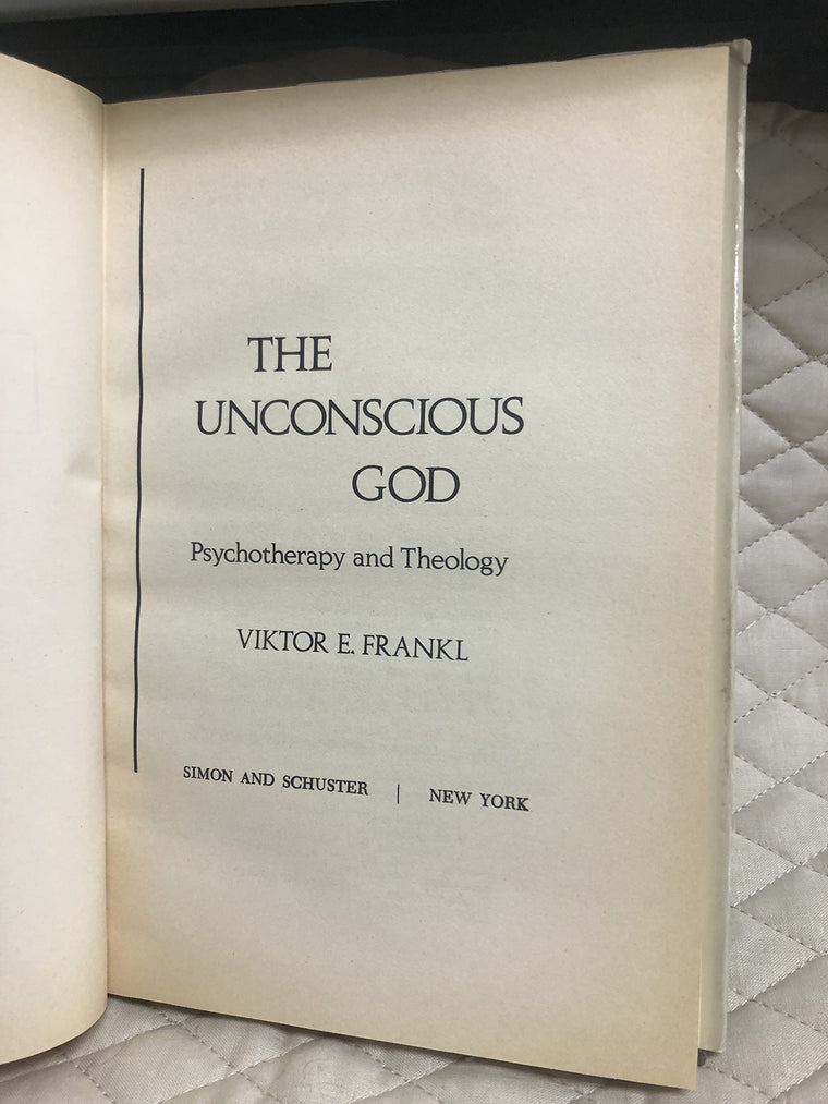 Unconscious God — back cover
