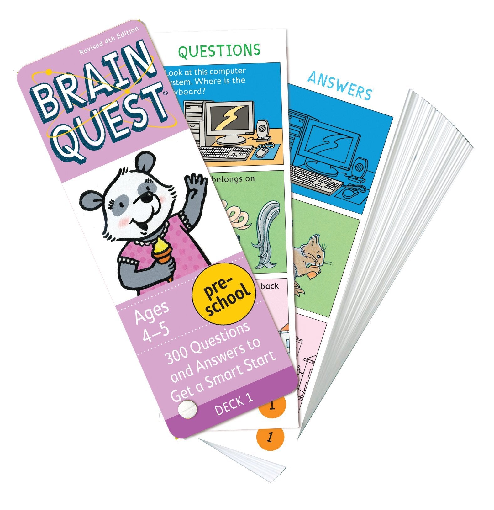 Brain Quest Preschool Q&A Cards: 300 Questions and Answers to Get a Smart Start. Curriculum-based! Teacher-approved! (Brain Quest Smart Cards)