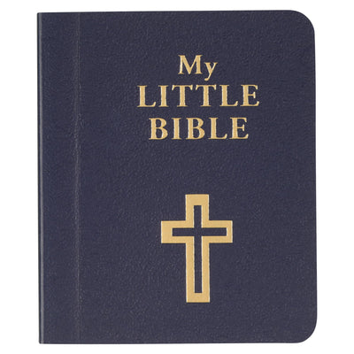 My Little Bible 2" Standard Edition - Selections of Key Verses From Every Book, Tiny Palm-size OT NT Scripture for Ministry Outreach, Classic 1769 KJV Text, 2" x 2.5", Blue